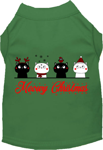 Meowy Christmas Pet Shirt