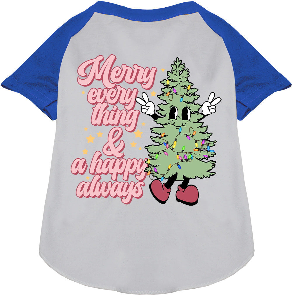 Merry Everything Pet Raglan Shirt