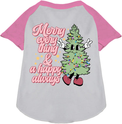 Merry Everything Pet Raglan Shirt