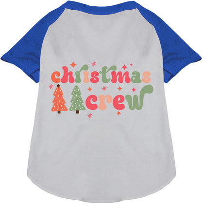 Cutesy Christmas Crew Pet Raglan Shirt