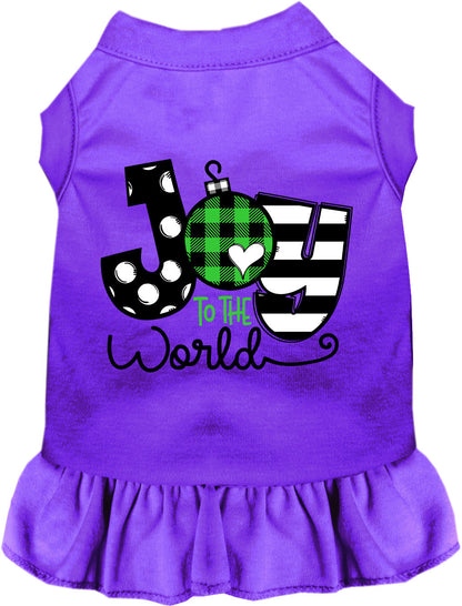 Joy to the World Christmas Pet Dress