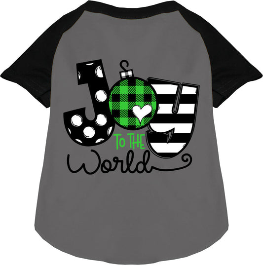 Joy to the World Pet Raglan Shirt