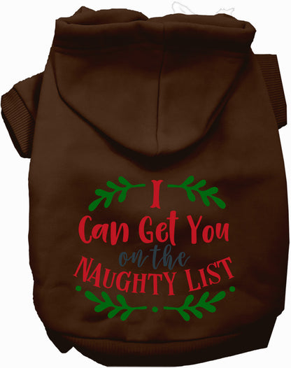 Can Get You on the List Christmas Pet Hoodie