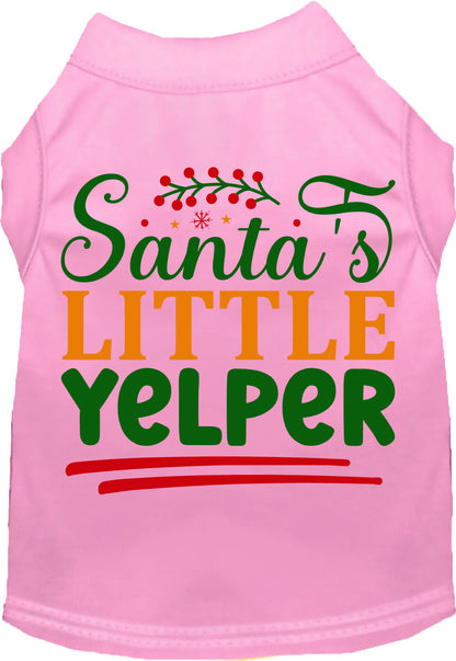 Santa's Little Yelper Pet Shirt