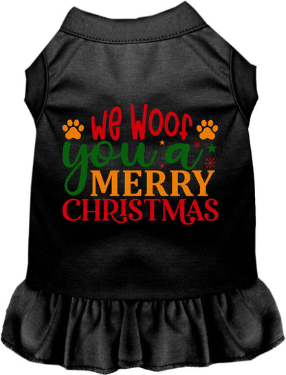 We Woof You a Merry Christmas Pet Dress