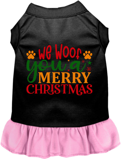 We Woof You a Merry Christmas Pet Dress