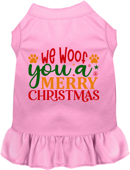 We Woof You a Merry Christmas Pet Dress