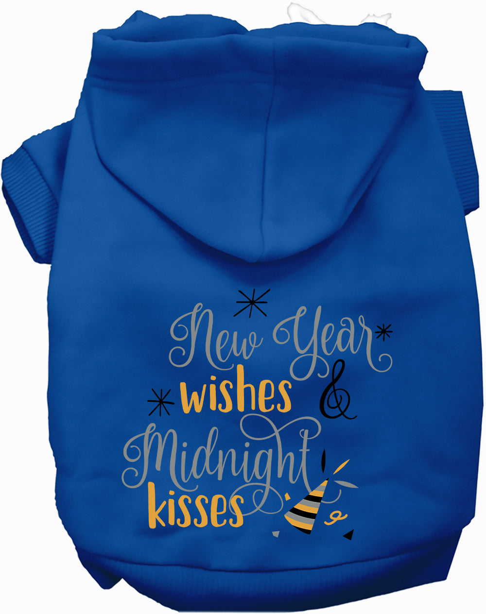 Midnight Kisses New Years Pet Hoodie