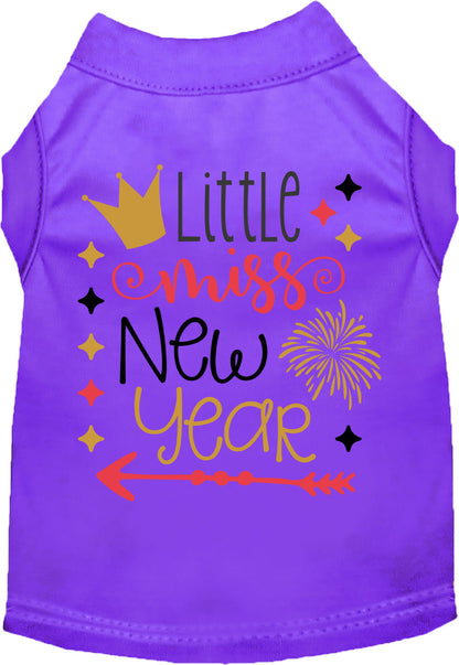 Little Miss New Year Pet Shirt