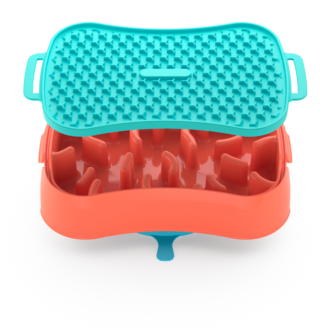 4-In-1 Slow Feeder Dog Bowl