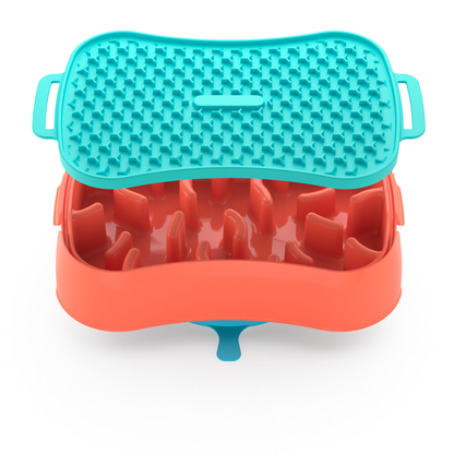 4-In-1 Slow Feeder Dog Bowl