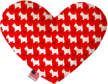Pet & Dog Plush Heart or Bone Toy, "Westie World Group"