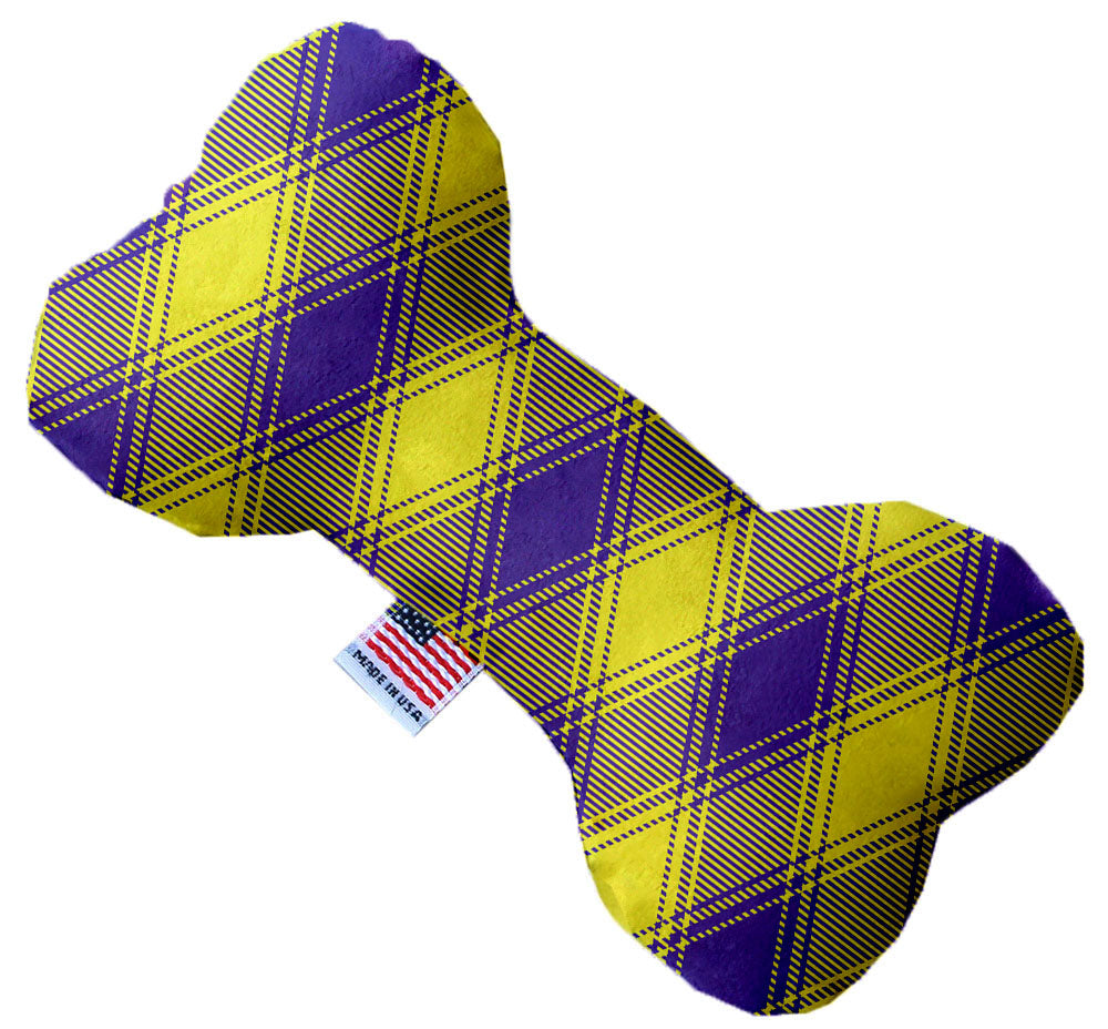 Pet and Dog Plush Heart or Bone Toy, "Plaids Group" (Available in different sizes, and 7 different pattern options!)