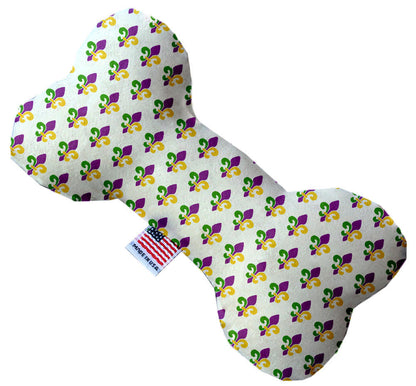 Pet and Dog Plush Heart or Bone Toy, "Mardi Gras Group" (Available in different sizes, and 10 different pattern options!)