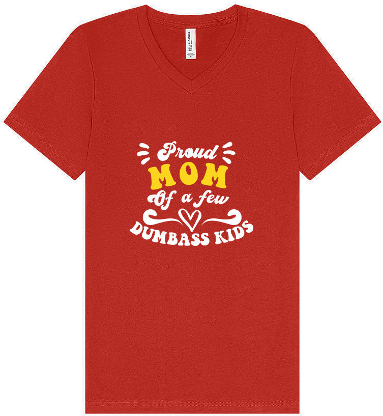 Mom of Dumbass Kids Unisex V-Neck Shirt
