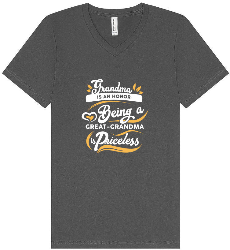 Priceless Great Grandma Unisex V-Neck Shirt