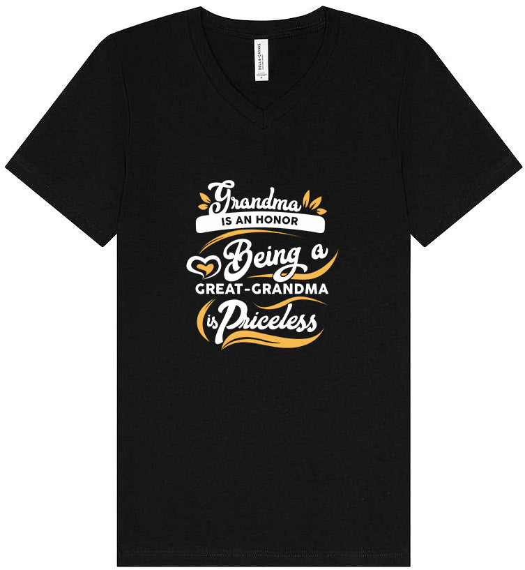 Priceless Great Grandma Unisex V-Neck Shirt
