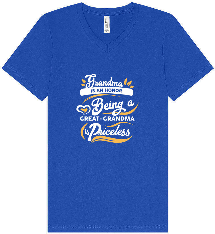 Priceless Great Grandma Unisex V-Neck Shirt
