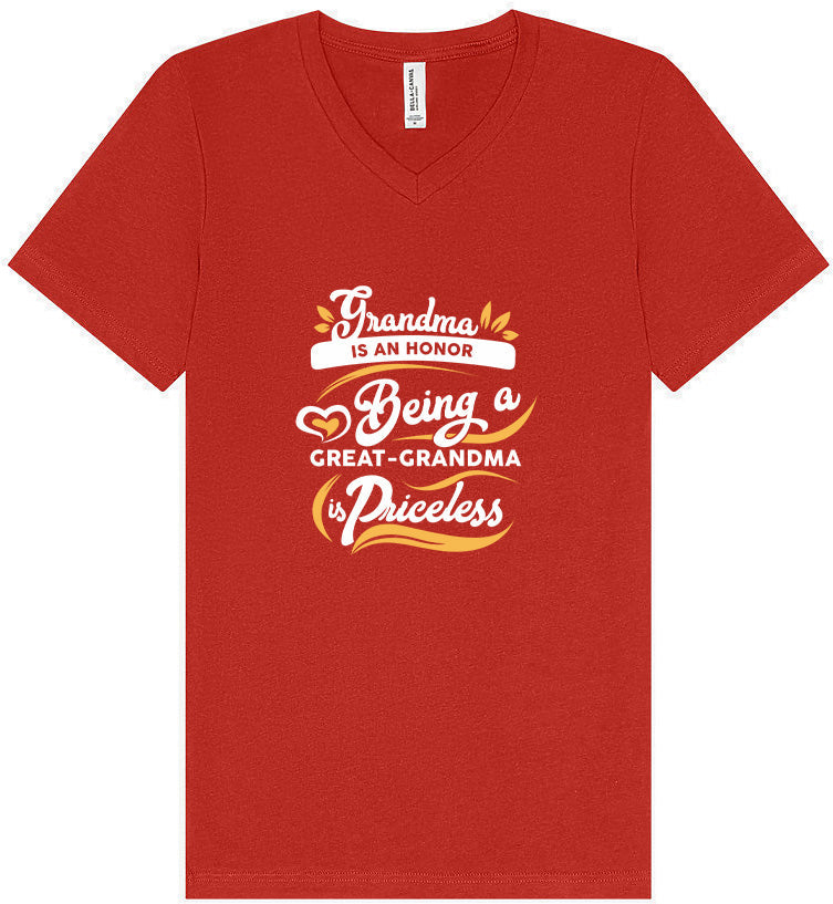 Priceless Great Grandma Unisex V-Neck Shirt