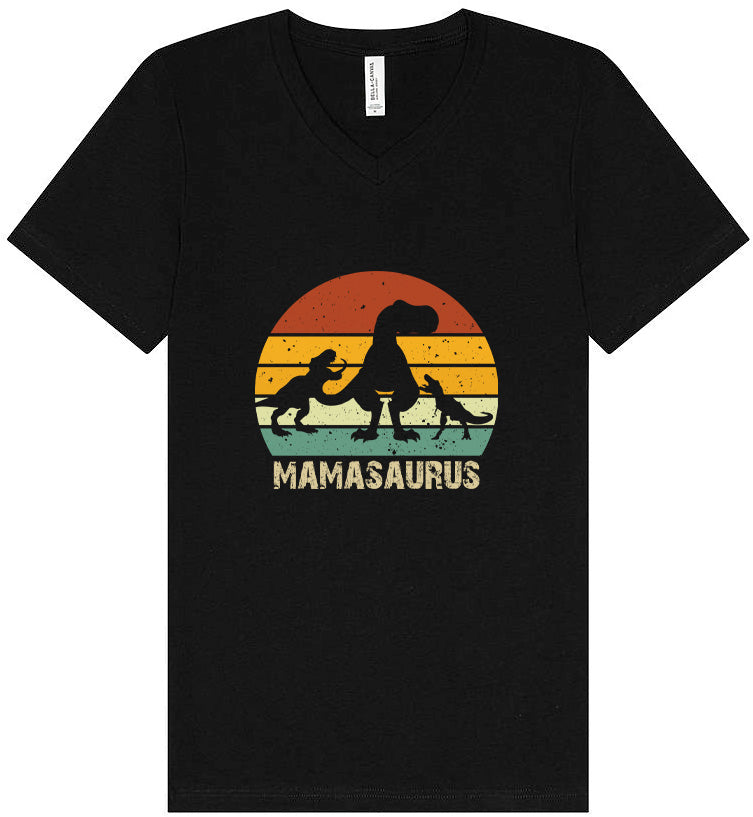 Mamasaurus Unisex V-Neck Shirt