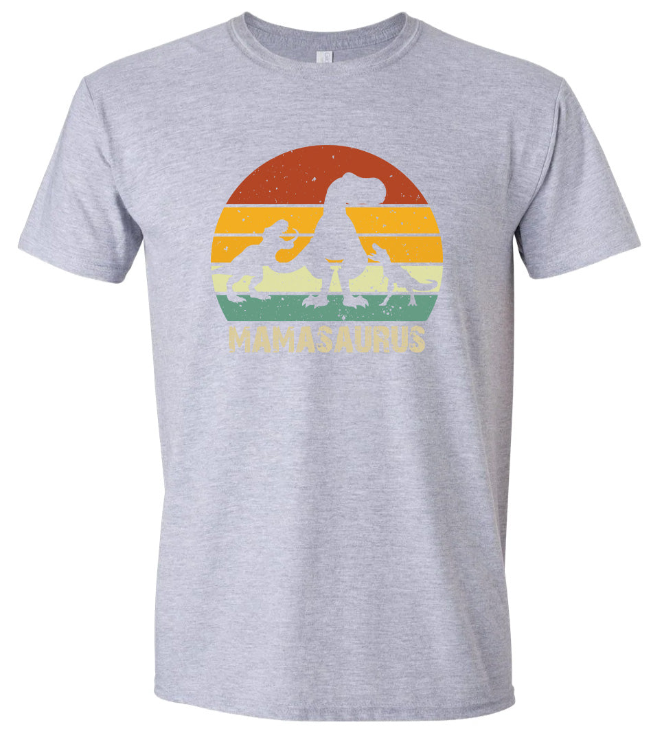 Mamasaurus Adult Gildan Soft Shirt
