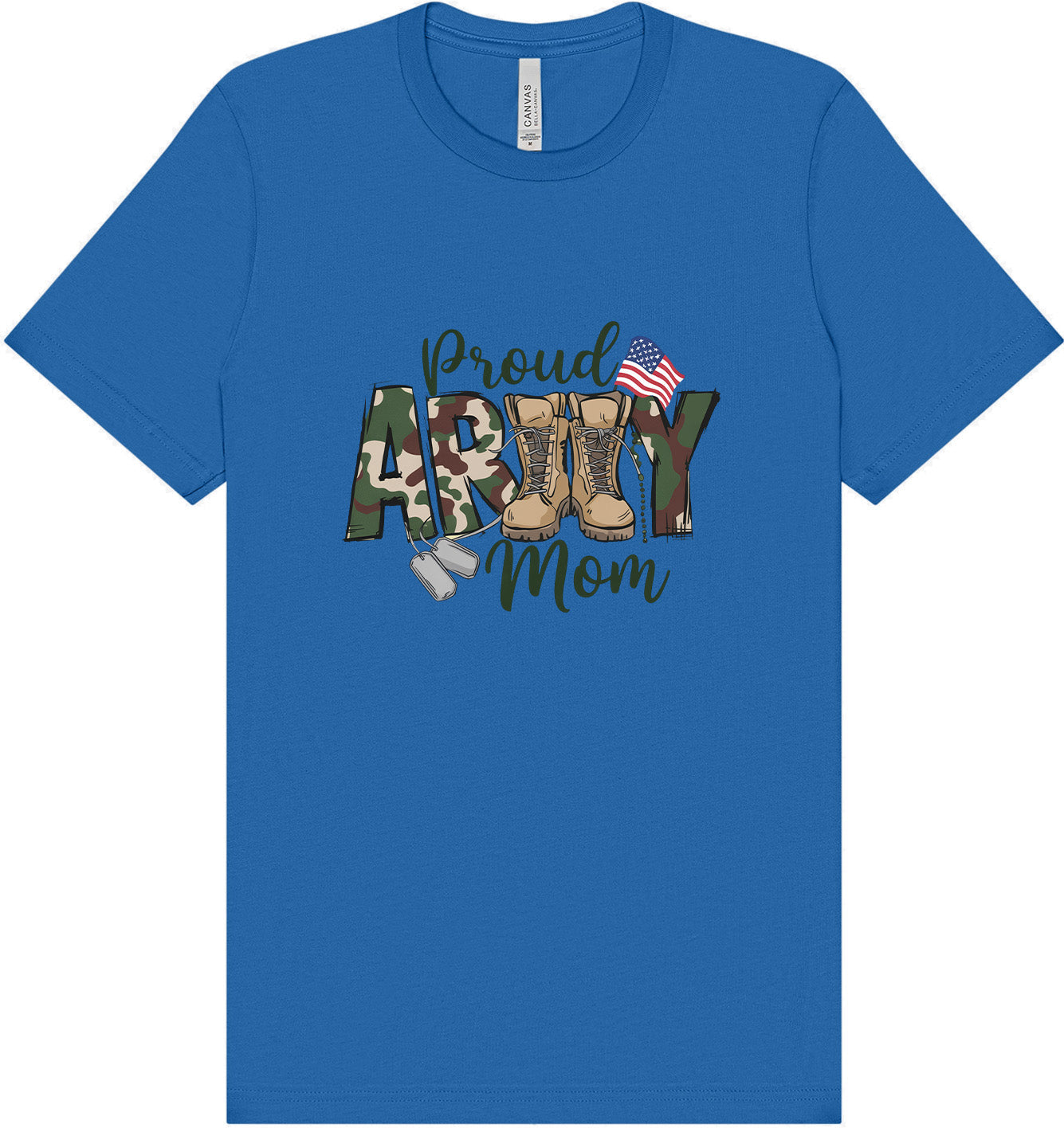 Proud Army Mom Adult Bella Canvas Shirt