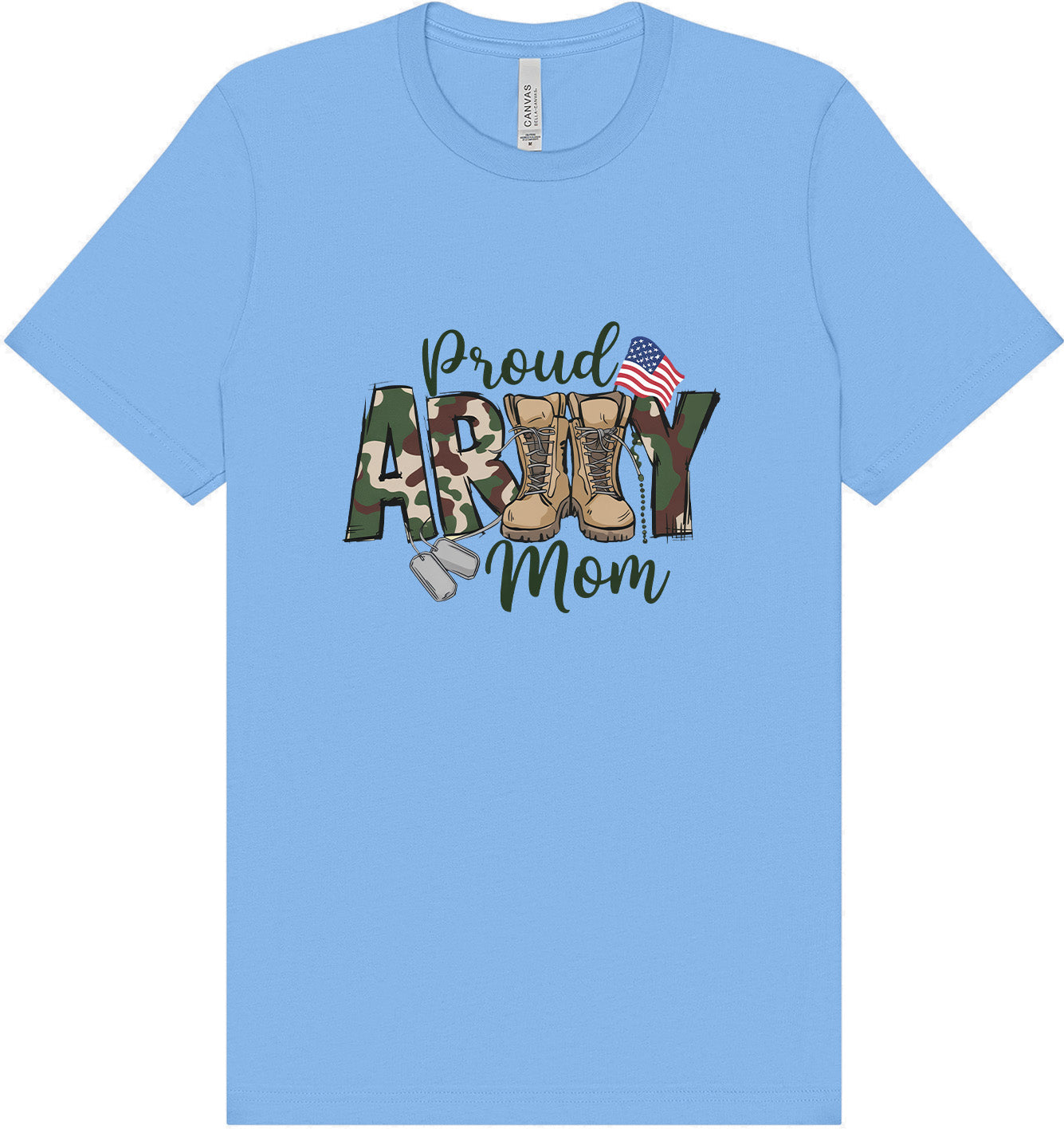 Proud Army Mom Adult Bella Canvas Shirt