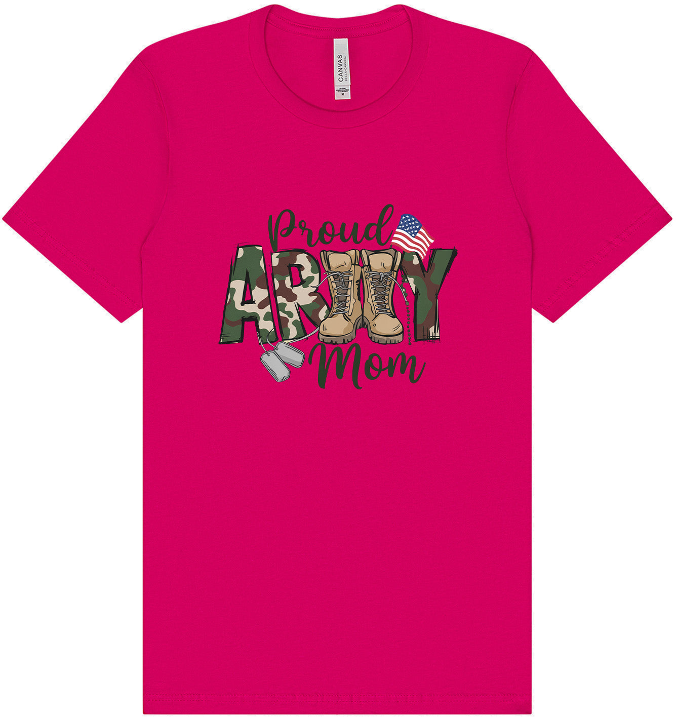 Proud Army Mom Adult Bella Canvas Shirt