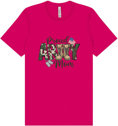 Proud Army Mom Adult Bella Canvas Shirt