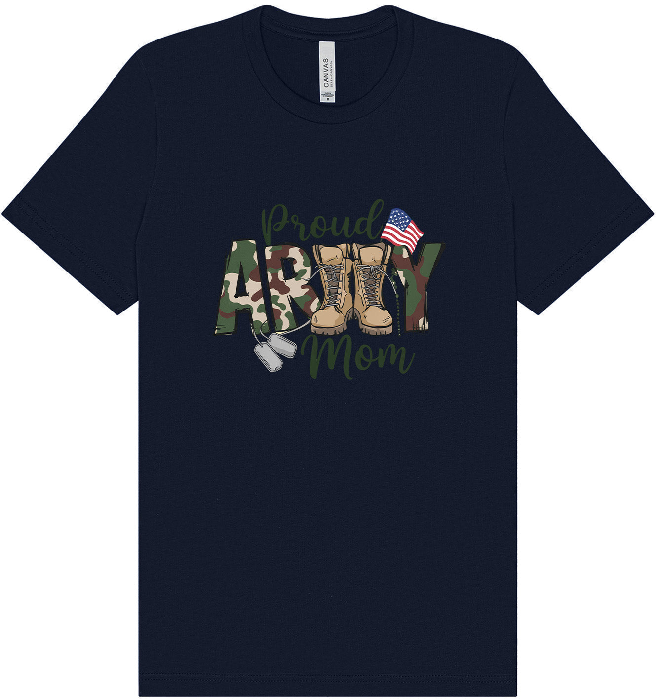 Proud Army Mom Adult Bella Canvas Shirt