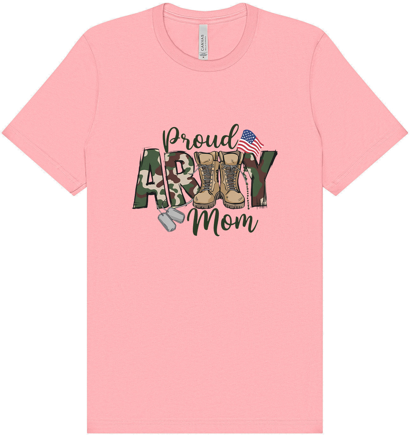 Proud Army Mom Adult Bella Canvas Shirt