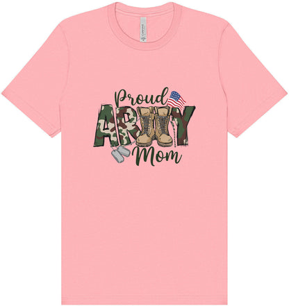 Proud Army Mom Adult Bella Canvas Shirt