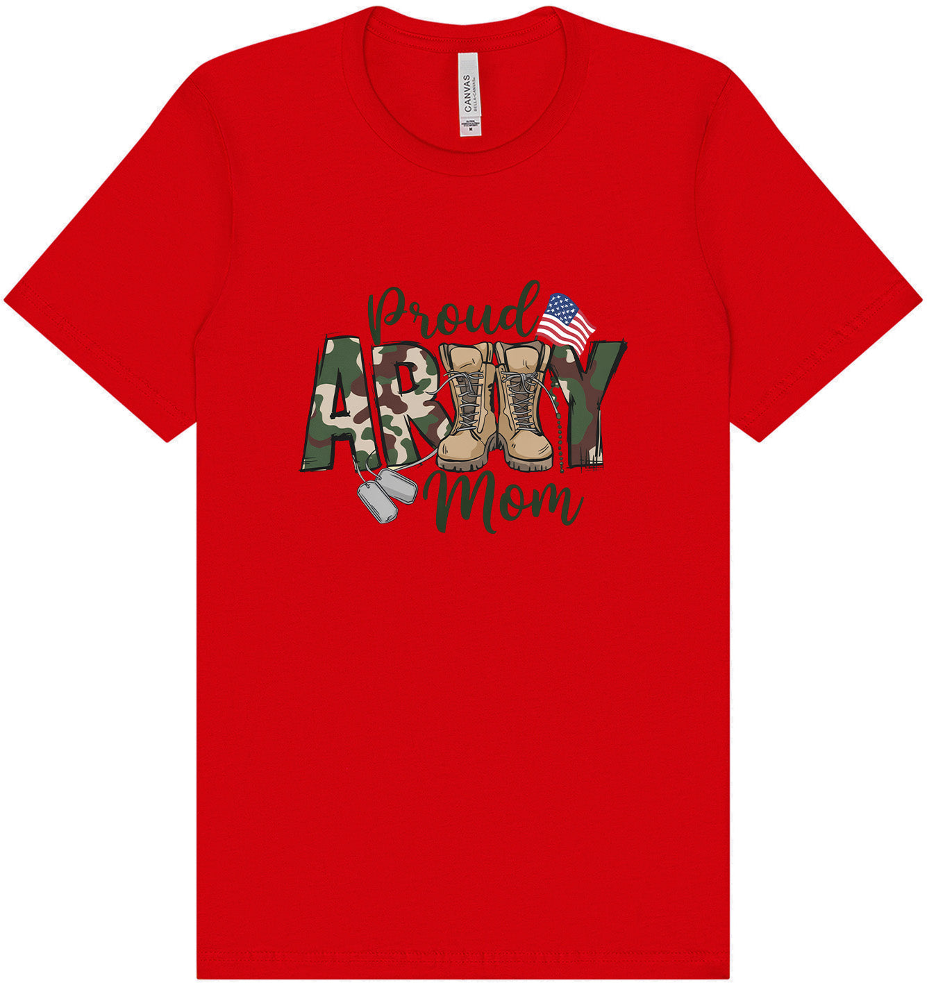 Proud Army Mom Adult Bella Canvas Shirt