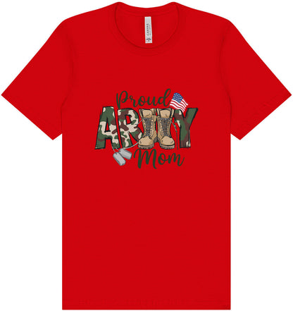 Proud Army Mom Adult Bella Canvas Shirt