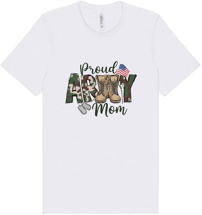 Proud Army Mom Adult Bella Canvas Shirt