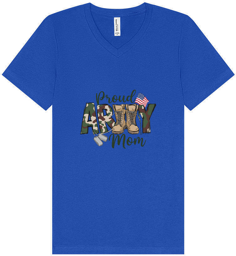 Proud Army Mom Unisex V-Neck Shirt
