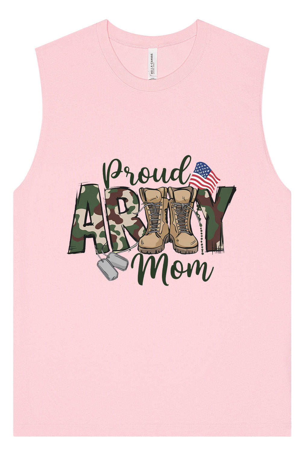 Proud Army Mom Muscle Tank