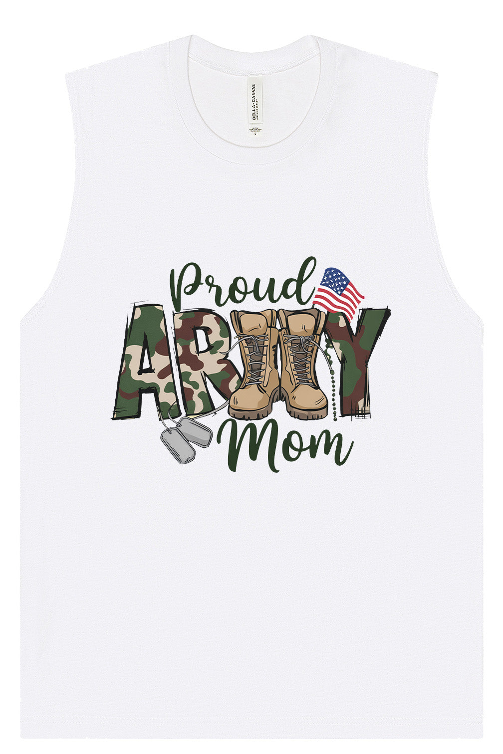 Proud Army Mom Muscle Tank