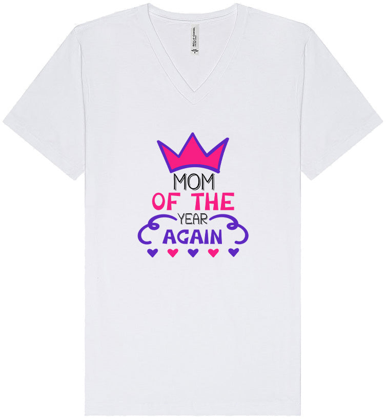 Mom of the Year Again Unisex V-Neck Shirt