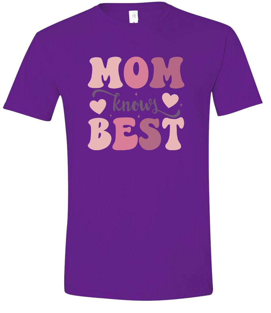 Mom Knows Best Adult Gildan Soft Shirt