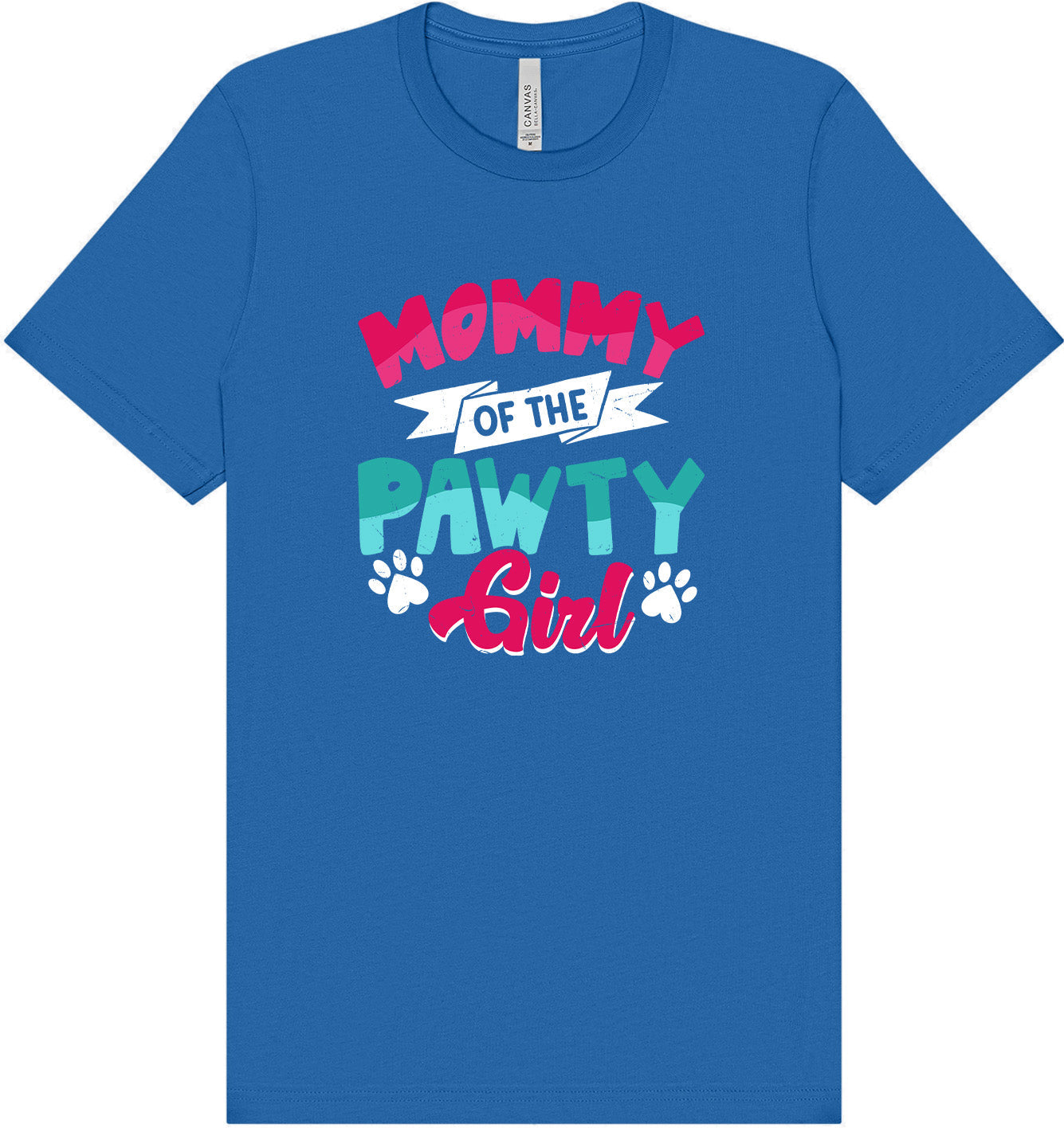 Mommy of the Pawty Girl Adult Bella Canvas Shirt