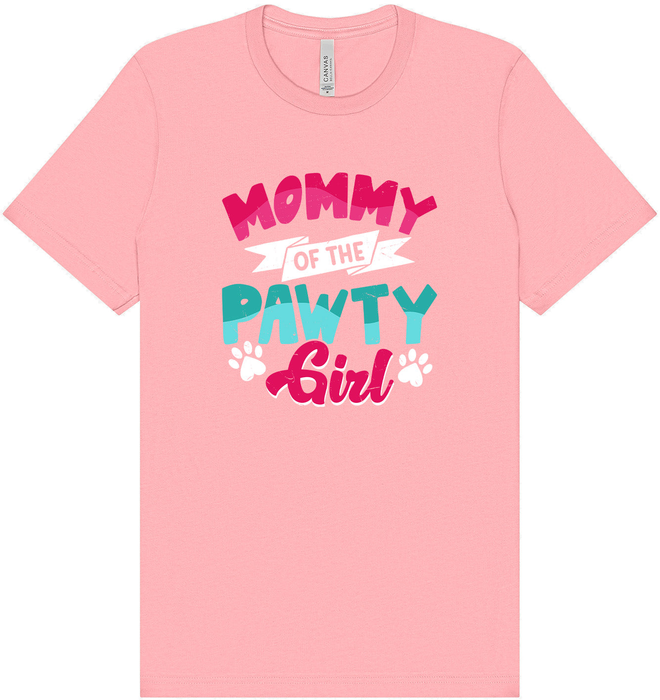 Mommy of the Pawty Girl Adult Bella Canvas Shirt