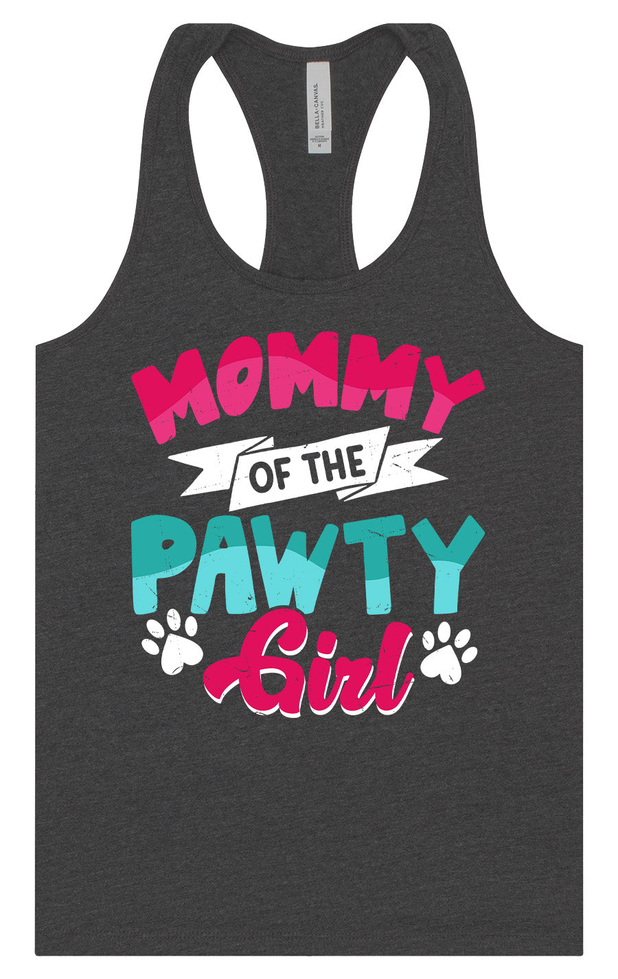 Mommy of the Pawty Girl Women's Racerback Tank