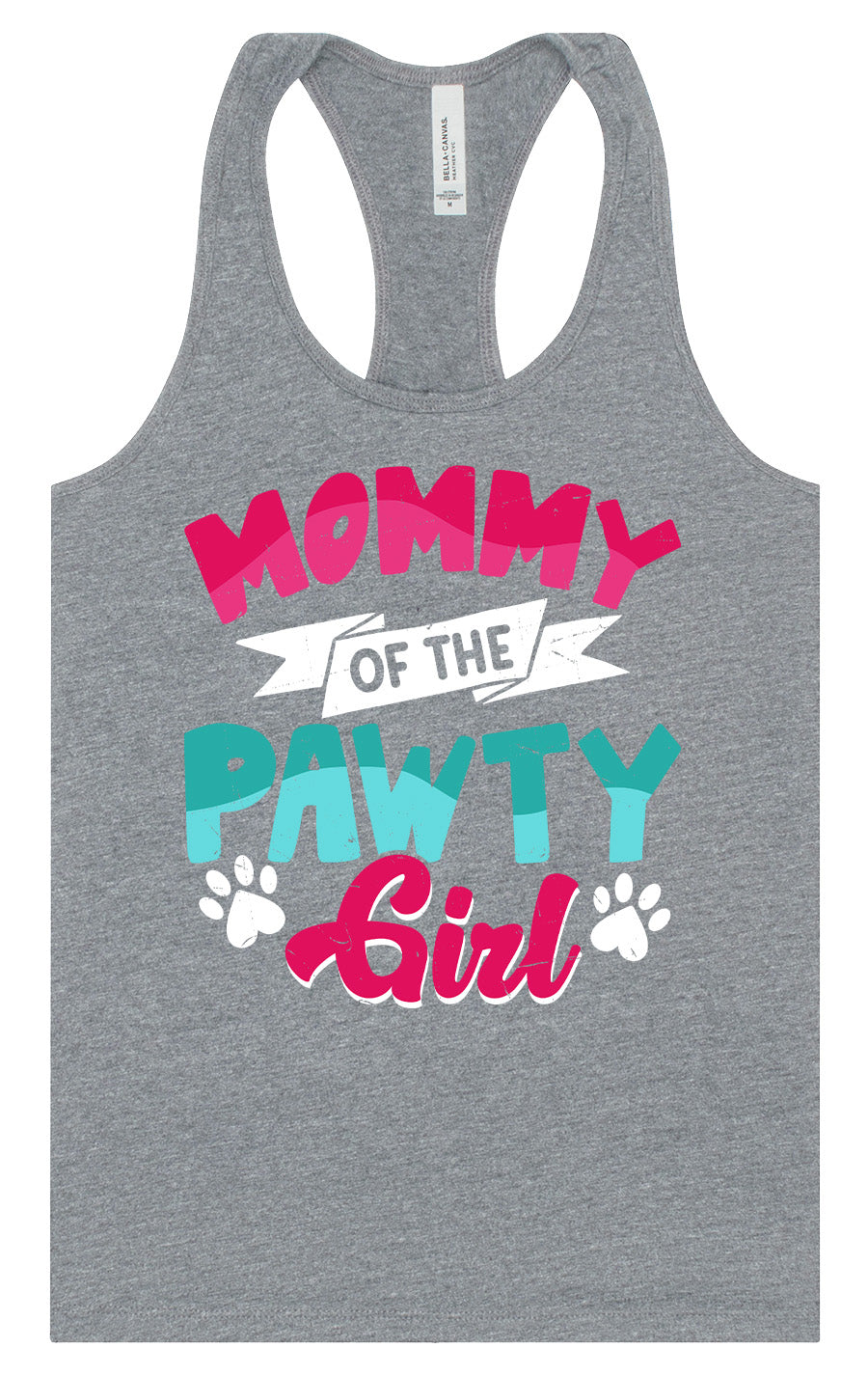 Mommy of the Pawty Girl Women's Racerback Tank