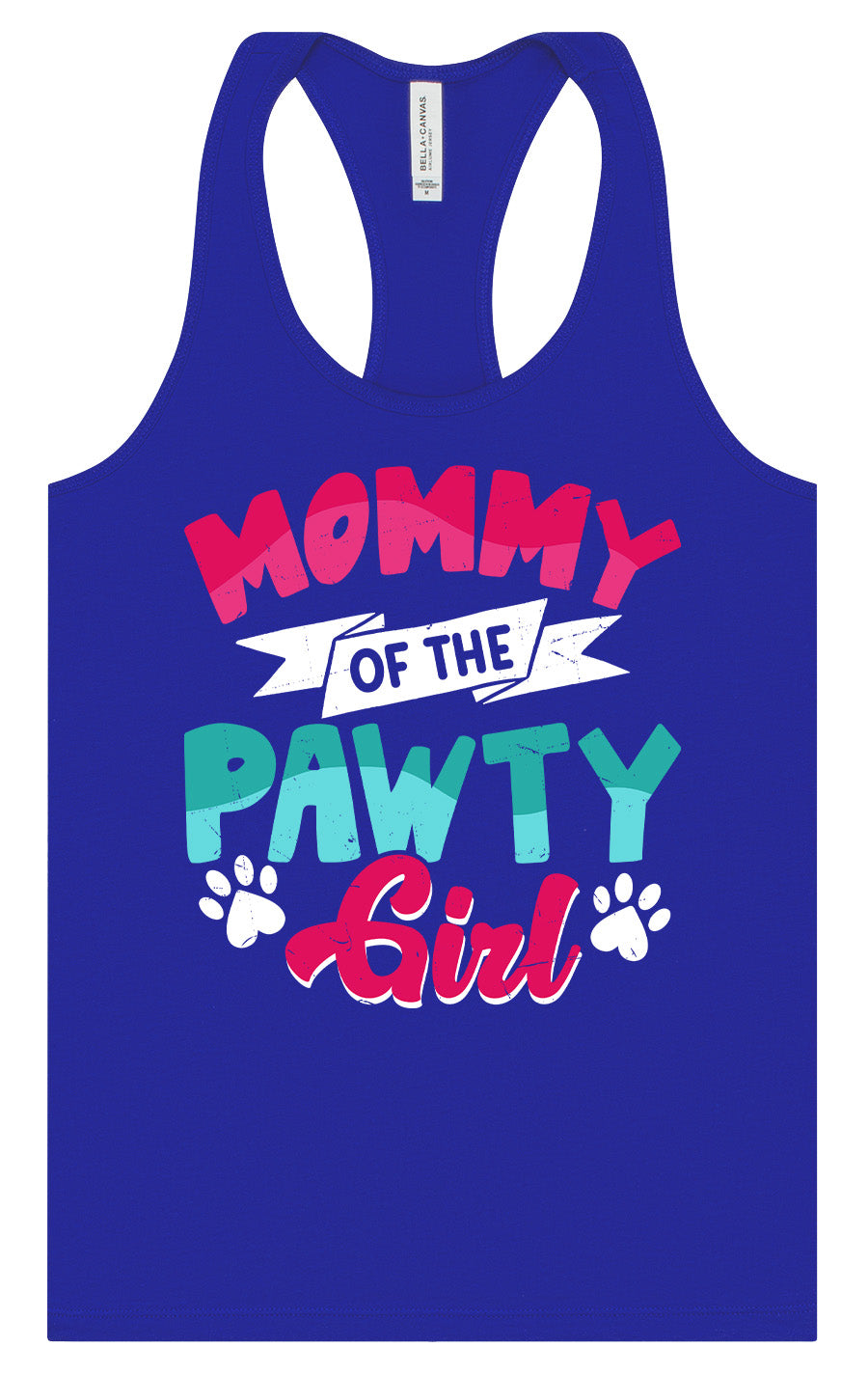 Mommy of the Pawty Girl Women's Racerback Tank