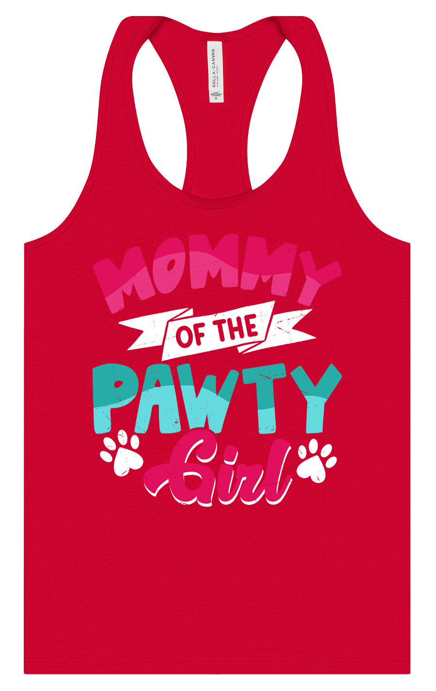 Mommy of the Pawty Girl Women's Racerback Tank