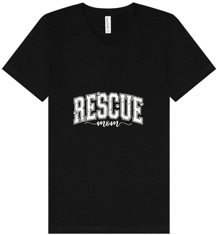 Rescue Mom Unisex V-Neck Shirt