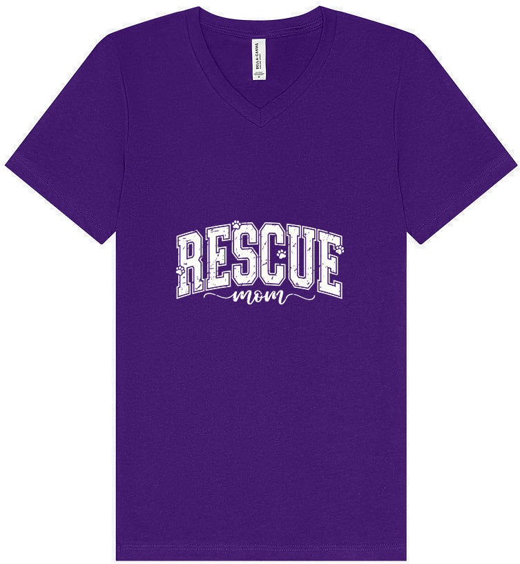 Rescue Mom Unisex V-Neck Shirt