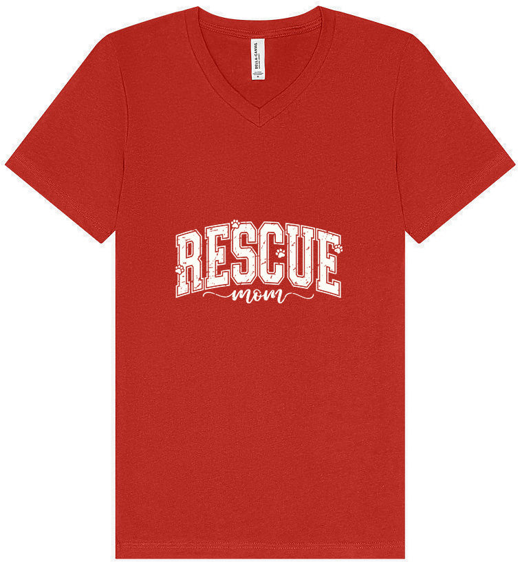 Rescue Mom Unisex V-Neck Shirt