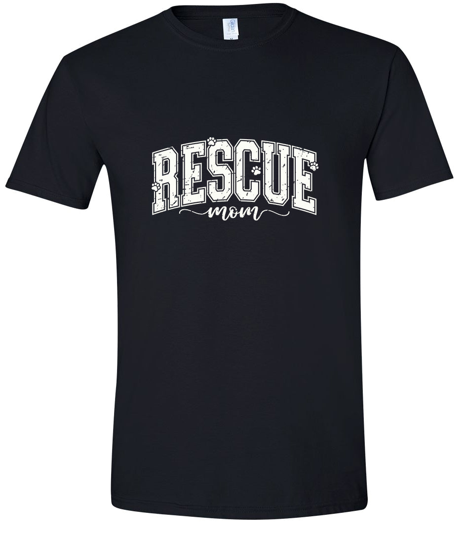 Rescue Mom Adult Gildan Soft Shirt